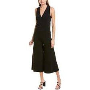 Theory Lustra Wide-Leg Black Jumpsuit